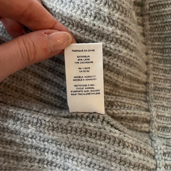 Helmut Lang Ribbed Wool and Cashmere Blend Cardigan - Picture 9 of 9